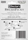 The Doctor's BrushPicks, Interdental Brushes & Dental Picks, Gently Remove Food Debris from Braces & Dental Work, 275 Count, Pack of 4 275 Count