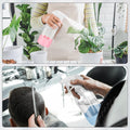 Glass Spray Bottles with Silicone Sleeve Protection, Empty 16 Oz Refillable Containers, Reusable Spray Bottles with Adjustable Nozzle for Hair,
