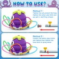 Outdoor Water Spray Sprinkler for Kids and Toddlers, Summer outside Toys Backyard Games with 8 Wiggle Tubes, Attaches to Garden Hose Splashing Fun