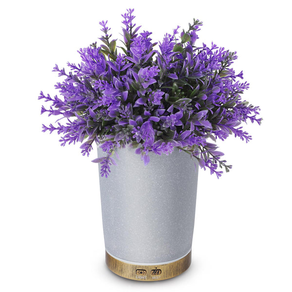 Essential Oil Diffusers, 150Ml Aromatherapy Diffuser, Lavender Plant Potted Cold Mist Humidifier, Ultrasonic Diffuser for Home Office, Super Quiet