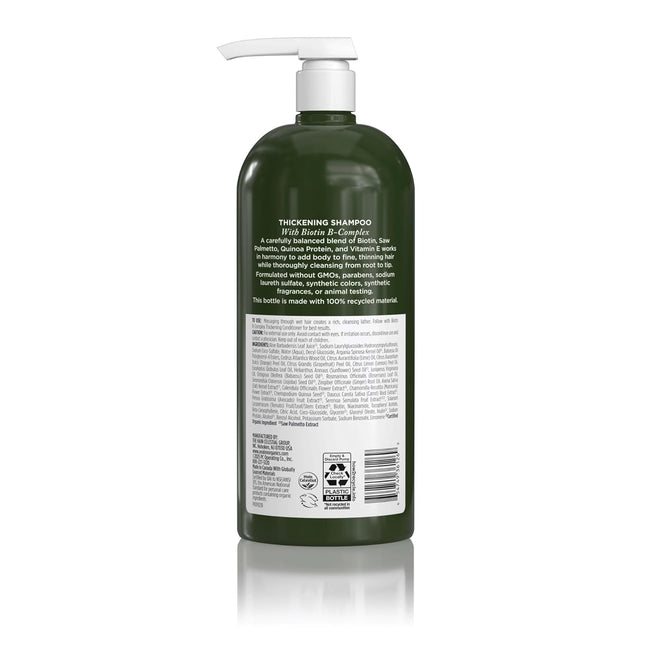 Avalon Organics Therapy Biotin B-Complex Thickening Shampoo, 32 Oz
