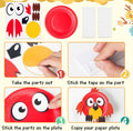 V-Opitos Arts and Crafts Kits for Kids, 12 Pack Simple Animal Paper Plate Crafts for Toddler Age of 2, 3, 4, 5 Years Old, Fun Preschool Classroom