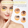 Under Eye Patches - 60 Pcs - 24K Gold Eye Mask- Puffy Eyes & Dark Circles Treatments,Reduce under Eye Bags and Smooth Wrinkles,Eye Skin Care Pads