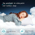 Memory Foam Pillows for Side, Back and Stomach Sleepers, Bed Pillow with Washable Cover and Breathable Mesh, Bed Pillow for Sleeping King Size (Grey)