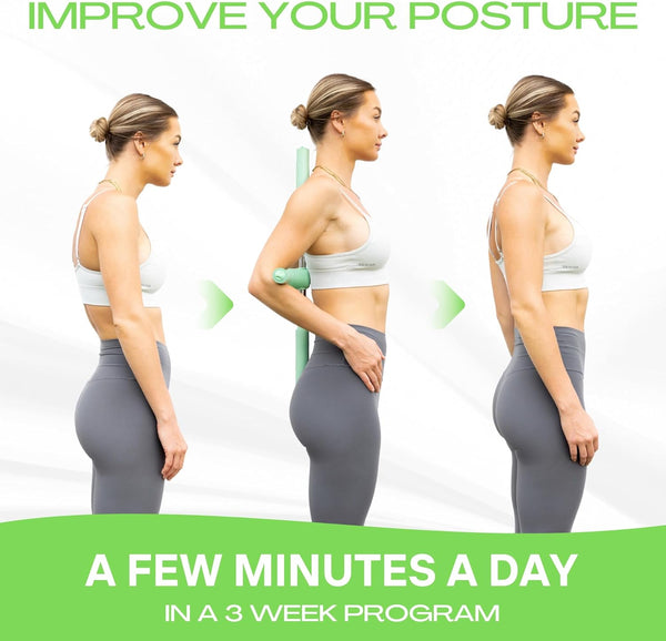 Posture Corrector Yoga Cross Stick - Back Pain Relief for Men Women - Stretcher and Straightener for Upper and Lower Back - Stretch Pole - Neck