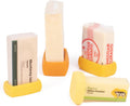 Food Huggers Cheese Huggers Set of 4 Reusable Silicone Savers | Cheese Paper Alternative | Store Cheddar, Swiss, Colby Jack and More