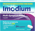 Imodium Multi-Symptom Relief Caplets with Loperamide Hydrochloride & Simethicone, Anti-Diarrheal Medicine for Treatment of Diarrhea, Gas,