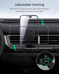 Iottie Itap 3 Magnetic Air Vent Car Mount Phone Holder with Magnetic Ring Adapter. Compatible with Magsafe, Iphone, and Android Smartphones