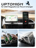 For Magsafe Car Mount Charger, 15W Fast Charging LED Magnetic Wireless Car Charger, Air Vent Phone Holders for Your Car for Magsafe Car Phone