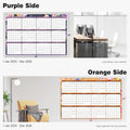 Ospelelf Wall Calendar 2025 Large 32'' X 48'' Dry Erase Calendar for Wall, 1 Yearly Laminated Family Calendar Planner, Use Jan 2025 - Dec 2025