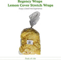 Regency Wraps Stretch Wraps, Lemon Wedge Bag, the Real Woven Cotton Cloth Covers, Yellow, 100-Pack, Seed-Free Squeezing of Halves or Wedges on