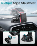 Apps2Car Magnetic Car Phone Mount with Adjustable Arm & 6 Strong Magnets Universal Dashboard Windshield Cell Phone Holder Compatible with All