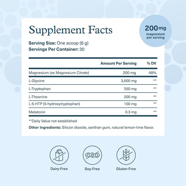 Youtheory Sleep Nighttime Powder - Sleep Support Supplement for Calm & Relaxation* - Contains Melatonin, Magnesium, L-Theanine & L-Glycine -
