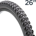 Schwinn Replacement Bike Tire, Folding Mountain Bike Tire, High Traction Knobs, Steel Bead Construction, Standard Bike Tires, Bicycle Replacement