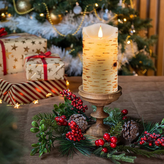Flameless Battery Operated LED Candles 3D Wick With10Key Button Remote Control 24-Hour Timer Set of 2 Electric Flickerin