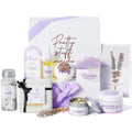 Gifts for Women Spa Lavender Bath Gift Baskets Mothers Day Gifts Relaxing Self Care Gift for Mom Her Sister Wife Auntie Home Bath Kit Care Package