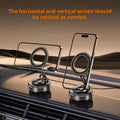 Car Phone Mount for Magsafe, 360 Degree Rotation Dashboard Vacuum Magnetic Phone Holder, Foldable Suction Cup Car Phone Mount for All Smart Phone