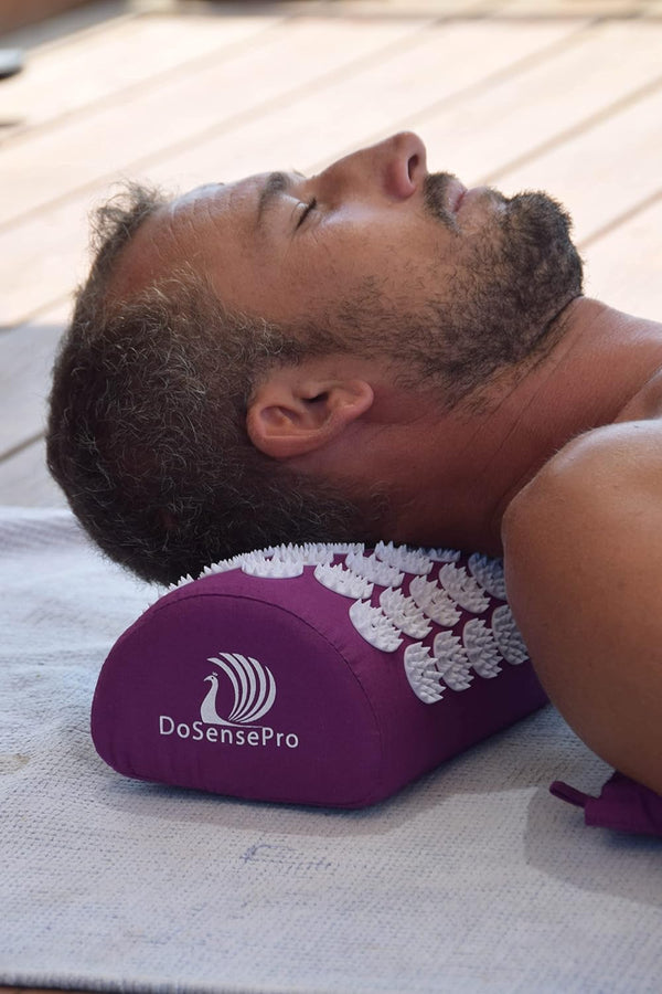 Acupressure Pillow - Acupuncture Massage Pillow for Neck Tension, Pain Relief, Headaches and Migraines - Ideal Shoulder, Head, Legs, Lower Back &