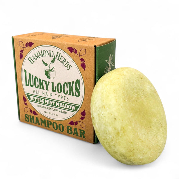 Lucky Locks | Nettle Mint Meadow | Natural Shampoo Bar | Zero Waste Hair Care | Sulfate Free