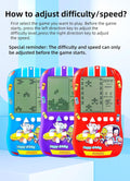 Sports Car Appearance Block Game Console Big Screen Built-In 23 Brick Games 824 Modes Adjustable Speed/Difficulty 70S/80S/90S Handheld Game Decice
