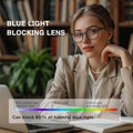 Blue Light Glasses for Woman Men | 99% Blue Light Blocking Glasses | Computer Glassess | Night Driving | Gaming | TV Phone Screen Reader Square