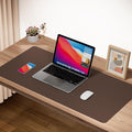 âBoutilon Leather Desk Pad 30" X14",Non-Slip Mouse Pad,Office Desk Mat,Waterprooft PU Leather Desk Blotter,Desk Pad Protector,Desk Writing Pad for