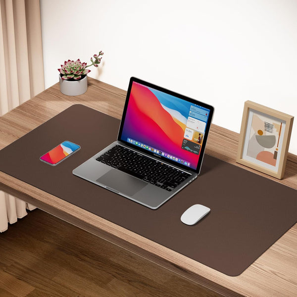 âBoutilon Leather Desk Pad 30" X14",Non-Slip Mouse Pad,Office Desk Mat,Waterprooft PU Leather Desk Blotter,Desk Pad Protector,Desk Writing Pad for