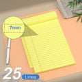 4 Pack Note Pads 5 X 8 Inch Yellow Legal Pads 5" X 8" College Ruled Writing Pads 80Gsm Recycled Yellow Paper Notepad Small Legal Pads Perforated