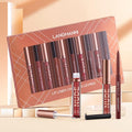 LANGMANNI 6 Matte Lipstick with 6 Lipliners Durable Makeup Set,Long-Lasting Non-Stick Cup Not Fade Waterproof Pigmented Velvet Lipgloss Kit Beauty