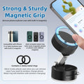 Fachooi Suction Cup Phone Mount Pro - Next-Gen Vacuum Magnetic Phone Holder for Car, 210Â° Adjustable Angle, Non-Slip Dashboard/Windshield Car