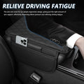 Upgraded Car Center Console Cover,Microfiber Leather Car Armrest Cover Cushion with 2 Storage Bags,Universal Car Armrest Storage Box Car Interior