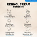 DEL SUR Retinol Cream for Face 50Ml â Anti-Aging Night Moisturizer with Hyaluronic Acid, Bakuchiol & Niacinamide â Korean Retinol Cream for