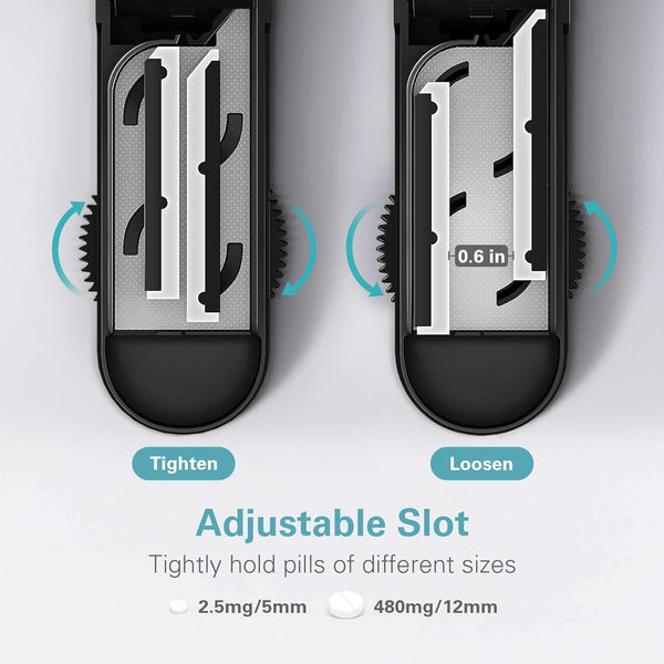 DEPAD Pill Cutter Splitter for Cutting Multiple Pills, Adjustable Pill Cutter Splitter for Small and Tiny Pills with Accurate Pill Alignment, Pill