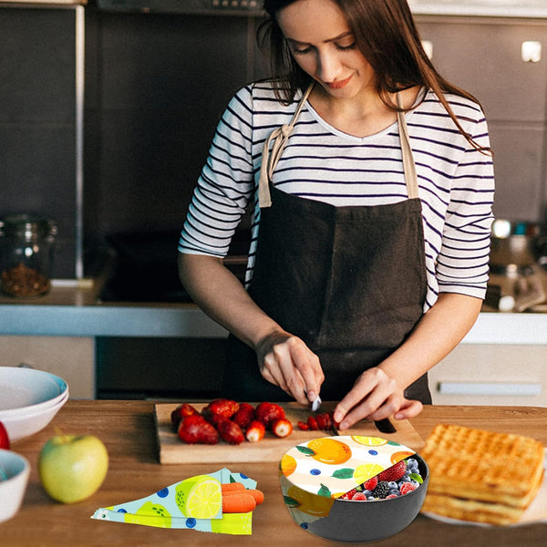 Reusable Beeswax Wrap - 9 Pack, Beeswax Wraps for Food, Eco-Friendly Beeswax Food Wrap, Organic, Sustainable, Biodegradable, Zero Waste,