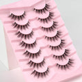 Lashes Natural Cat Eye Lashes Wispy Eyelashes 15Mm False Eyelashes Wispy Lashes 3D Volume Strip Eyelashes Thin Cotton Band Soft Fake Eyelashes