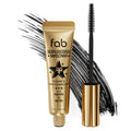 Fab Superstar Mascara: Waterproof Volumizing High Lash Lift Beauty Mascara: Black Liquid Mascarra for Bold Volume and Length - Infused with