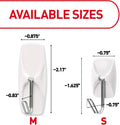 Command Small Wire Toggle Hooks, 16 Hooks and 24 Strips, Damage-Free Hanging Wall Hook with Adhesive, No Tools Required, Great for Home, Kitchen,