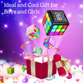 Rechargeable Game Handheld Cube - 15 Fun Brain & Memory Game with Score Screen - Christmas Easter Birthday Gifts for Boys Girls Ages 6-12+ Years