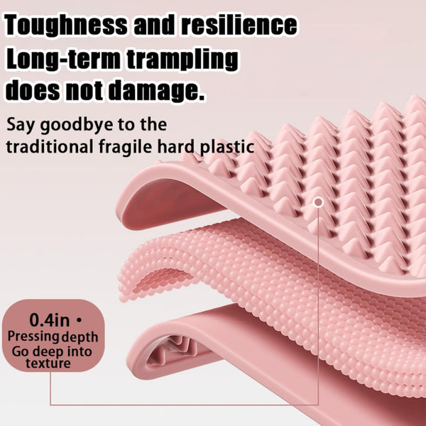 Lmljoo Silicone Cushion Portable Foot Reflexology Pad Foldable Foot Massage Mat Pressure Point Massage Mat Anti-Fatigue Standing Desk Mat Standing