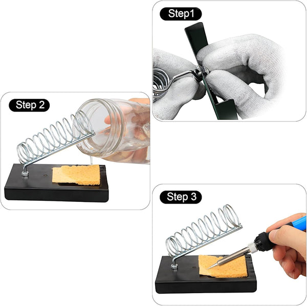 Soldering Iron Kit, 60W Soldering Iron, 5 Soldering Iron Tips, 21-In-1 Adjustable Temperature, Solder Wire, Stand, Desoldering Pump, Soldering