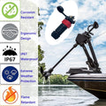 2 Pin 50Amp Trolling Motor Plug Receptacle Set, 12/24/36/48 Volt Marine Boat Power Waterproof IP67 Connector Trolling Boat Plug for Trolling