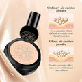 Mushroom Head Air Cushion CC Cream - BB Cream Face Makeup Foundation for Mature Skin Moisturizing Concealer Brighten Long-Lasting, Even Skin Tone