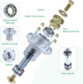 3 Pack 607418 Spindle Assembly with 604664 Pulley Replaces Hustler 607418 Spindle 607418, 601804 Hustler 601804 Spindle Assembly, Hustler Raptor