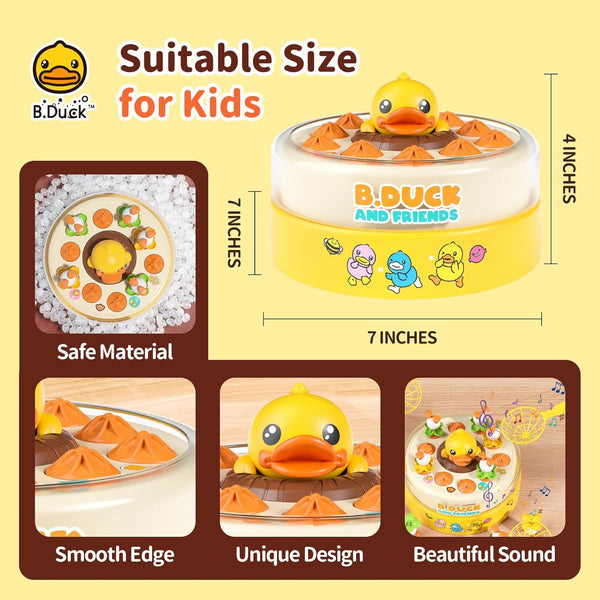 B.Duck Games for Kids Age 4-6, Board Games Bounce and Catch Duck Toys for Kids 4-8, Family Board Games for 5-7 Boys Girls, Birthday Gifts