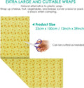 ERKOON Beeswax Food Wraps 1 Meter Roll 13 X 39 Inch Reusable Beeswax Wraps Eco-Friendly Sustainable Food Storage Wraps for Sandwich, Cheese,