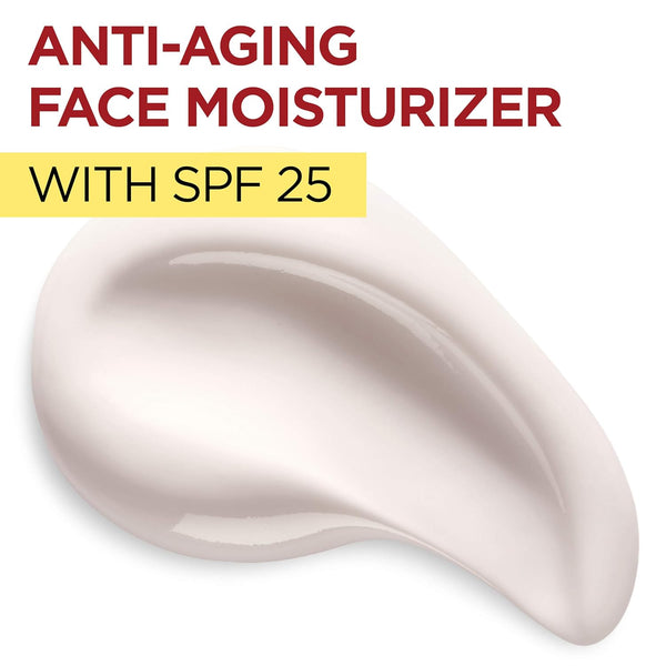 L'OrÃ©al Paris Revitalift Anti-Wrinkle and Firming Face Moisturizer with SPF 25, Pro-Retinol and Centella Asiatica, Paraben Free, 1.7 Oz (Packaging