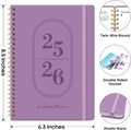 Planner 2025-2026, Academic Year Weekly and Monthly Calender Planner, July 2025 - June 2026, Spiral Bound School Planning Tool, Perfect for