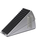 Large Door Stopper - Metal Door Wedge, Tall Door Stopper, Spring Rubber for Extra Strong Grip (Silver, 1 Pack)