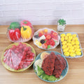 300Pcs Reusable Elastic Food Covers - Universal Stretchable Clear Adjustable Plastic Plate & Bowl Covers, Outdoor Fresh Keeping Bags, Kitchen
