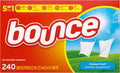 Bounce Dryer Sheets Laundry Fabric Softener, Outdoor Fresh Scent, 240 Count